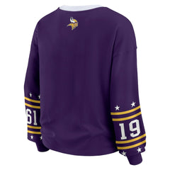 Minnesota Vikings WEAR by Erin Andrews Women's Sport Long-Sleeve T-Shirt - Purple - NFL