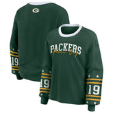 Green Bay Packers WEAR by Erin Andrews Women's Plus Size Sport Long-Sleeve T-Shirt - Green - NFL