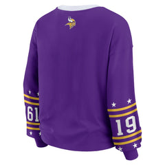 Minnesota Vikings WEAR by Erin Andrews Women's Plus Size Sport Long-Sleeve T-Shirt - Purple - NFL