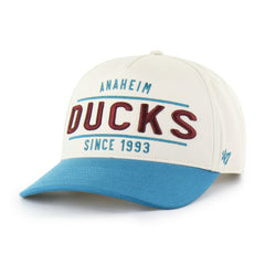 Anaheim Ducks '47 Expansion Debut Two-Tone Hitch Adjustable Hat - Cream/Teal | 47 brand sale