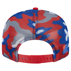 New York Rangers New Era Camo Meshback 9FIFTY Snapback Hat - Blue/Red | New Era Clearance