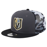 Vegas Golden Knights New Era Camo Meshback 9FIFTY Snapback Hat - Gray/Black | New Era Clearance