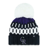 Colorado Rockies '47 Women's Felicity Cuffed Knit Hat with Pom for sale