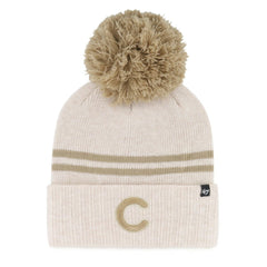Chicago Cubs '47 Women's Latte Cuffed Knit Hat with Pom Near Me