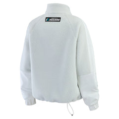 Jacksonville Jaguars WEAR by Erin Andrews Women's Polar Fleece Half-Zip Jacket - White - NFL
