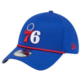 New Era Philadelphia 76ers Featherweight Poly Rope Flex 39Thirty Hat Royal