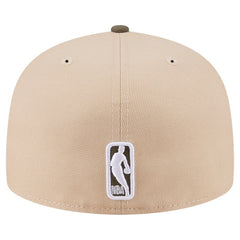 New Era Boston Celtics Color Pack Two-Tone 59FIFTY A-Frame Fitted Hat Tan