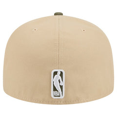New Era Brooklyn Nets Color Pack Two-Tone 59FIFTY A-Frame Fitted Hat Tan