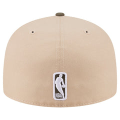 New Era Golden State Warriors Color Pack Two-Tone 59FIFTY A-Frame Fitted Hat Tan