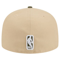 New Era Philadelphia 76ers Color Pack Two-Tone 59FIFTY A-Frame Fitted Hat Tan