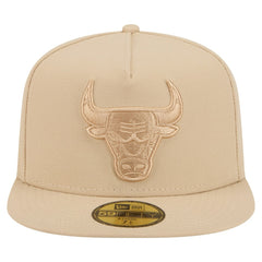 New Era Chicago Bulls Color Pack A-Frame 59FIFTY Fitted Hat Khaki