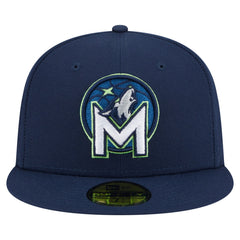 New Era Minnesota Timberwolves Deceptor 59FIFTY Fitted Hat Navy