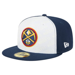 New Era Denver Nuggets Repeat 59Fifty Fitted Hat White/Navy
