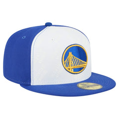 New Era Golden State Warriors Repeat 59Fifty Fitted Hat White/Royal