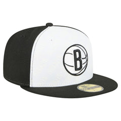 New Era Brooklyn Nets Repeat 59Fifty Fitted Hat White/Black