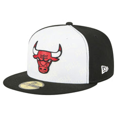 New Era Chicago Bulls Repeat 59Fifty Fitted Hat White/Black