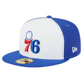 New Era Philadelphia 76ers Repeat 59Fifty Fitted Hat White/Royal