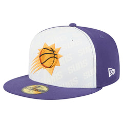 New Era Phoenix Suns Repeat 59Fifty Fitted Hat White/Purple