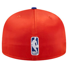 New Era New York Knicks Satin Two-Tone 59FIFTY Fitted Hat Orange/Blue