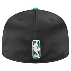 New Era Boston Celtics Satin Two-Tone 59FIFTY Fitted Hat Black/Kelly Green