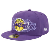 New Era Los Angeles Lakers Tri-Hit 59Fifty Fitted Hat Purple