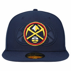 New Era Denver Nuggets Tri-Hit 59Fifty Fitted Hat Navy