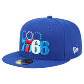 New Era Philadelphia 76ers Tri-Hit 59Fifty Fitted Hat Royal