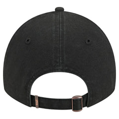 New Era Chicago Bulls Stamp Fabric Applique 9TWENTY Adjustable Hat Black