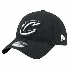 New Era Cleveland Cavaliers Stamp Fabric Applique 9TWENTY Adjustable Hat Black