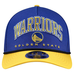 New Era Golden State Warriors Bold Arch COOLERA 9FORTY A-Frame M-Crown Adjustable Hat Royal