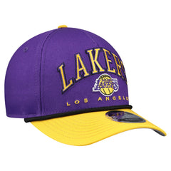 New Era Los Angeles Lakers Bold Arch COOLERA 9FORTY A-Frame M-Crown Adjustable Hat Purple