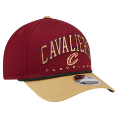 New Era Cleveland Cavaliers Bold Arch COOLERA 9FORTY A-Frame M-Crown Adjustable Hat Wine