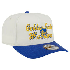New Era Golden State Warriors Chainstitch 9FIFTY A-Frame Snapback Hat Cream/Royal