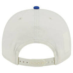 New Era Golden State Warriors Chainstitch 9FIFTY A-Frame Snapback Hat Cream/Royal