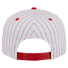 New Era Toronto Raptors Deceptor Pinstripe 9FIFTY Snapback Hat White
