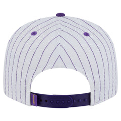 New Era Los Angeles Lakers Deceptor Pinstripe 9FIFTY Snapback Hat White
