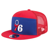 New Era Philadelphia 76ers Outdoor Split Panel 9FIFTY Snapback Hat Royal/Red