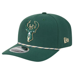 New Era Milwaukee Bucks Rope 9SEVENTY Adjustable Hat Hunter Green