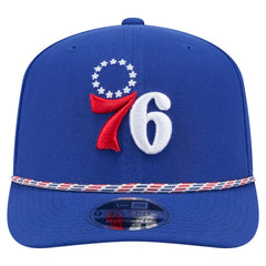 New Era Philadelphia 76ers Rope 9SEVENTY Adjustable Hat Blue