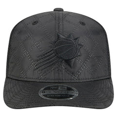 New Era Phoenix Suns Quilted 9SEVENTY Trucker Adjustable Hat Black