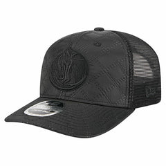 New Era Dallas Mavericks Quilted 9SEVENTY Trucker Adjustable Hat Black