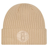 New Era Brooklyn Nets Color Pack Cuffed Knit Hat Tan