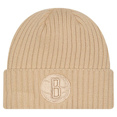 New Era Brooklyn Nets Color Pack Cuffed Knit Hat Tan