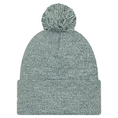 New Era Milwaukee Bucks Marled Cuffed Knit Hat with Pom Hunter Green
