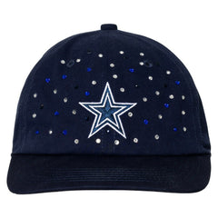 Dallas Cowboys The Wild Collective Women's Jeweled Adjustable Hat - Navy - NFL