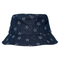 Dallas Cowboys The Wild Collective Women's Denim Bucket Hat - Navy - NFL