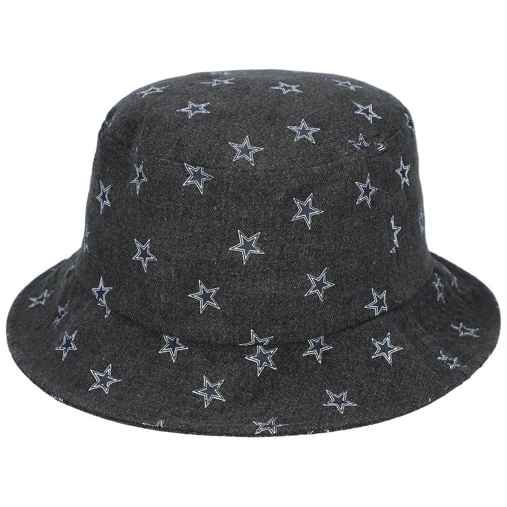 Dallas Cowboys The Wild Collective Women's Denim Bucket Hat - Black - NFL