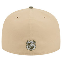 Pittsburgh Penguins New Era Color Pack Two-Tone 59FIFTY A-Frame Fitted Hat - Tan/Olive | New Era Lifestyle