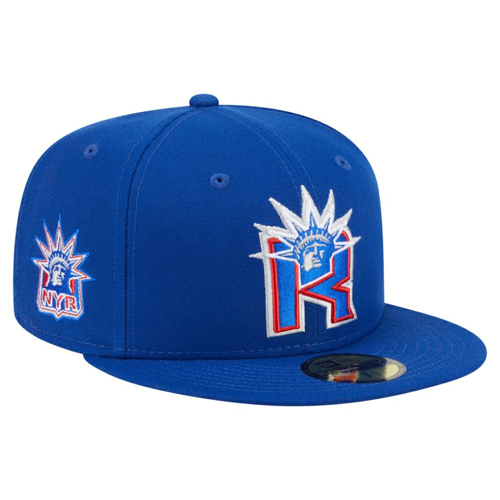 New York Rangers New Era Deceptor 59FIFTY Fitted Hat - Blue | New Era Lifestyle