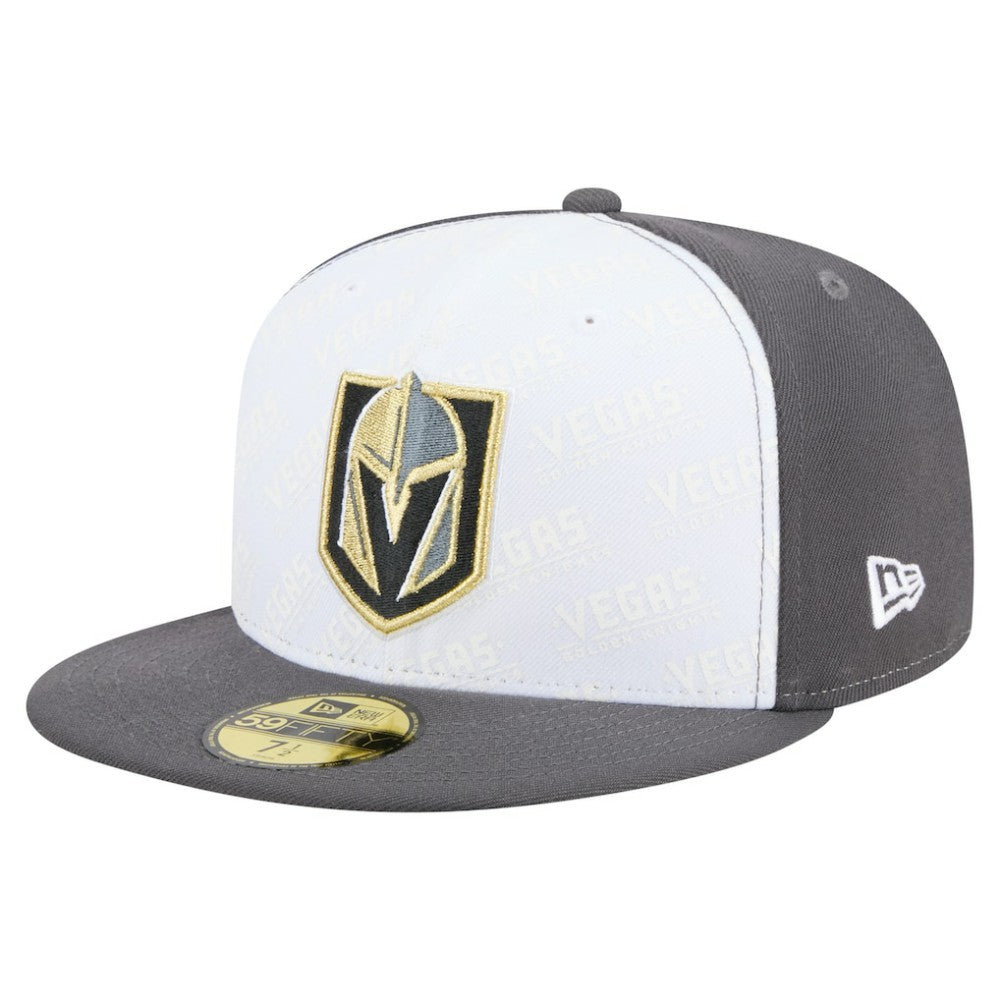 Vegas Golden Knights New Era Repeat Two-Tone 59FIFTY Fitted Hat - White/Gray | New Era on sale